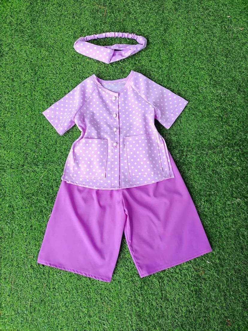 Bộ Quần Áo Bà Ba Cho Bé Gái – Thời Trang Truyền Thống Đáng Yêu