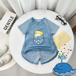Bộ Minky Mom Cho Bé Cộc Tay – Thoải Mái Và Dễ Thương